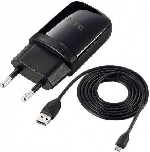 Oplader HTC Desire 12 Plus Micro-USB 1 Ampere 100 CM - Origineel - Zwart