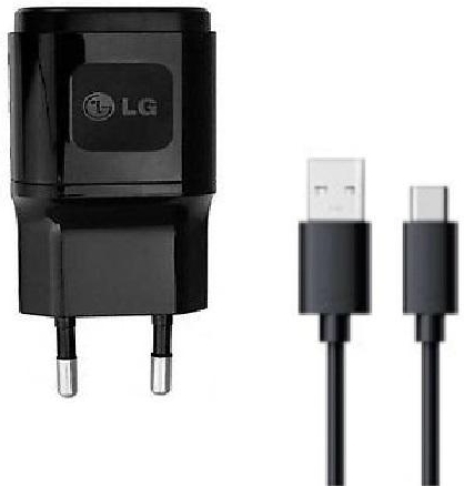 Oplader LG V30 USB-C 1.8 Ampere 100 CM - Origineel - Zwart