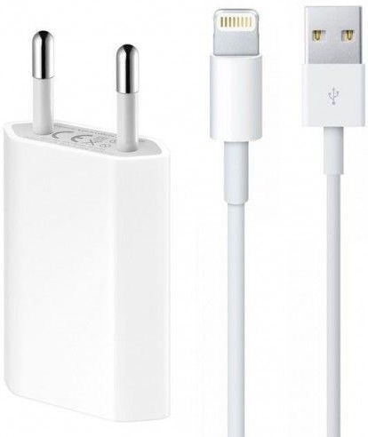 USB Oplader geschikt voor Apple iPhone Xs Max 5 Watt - 2 Meter GSMOplader.nl