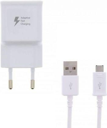 ᐅ • Snellader Samsung Galaxy A5 2017 USB-C 2 Ampere 150 CM - Origineel Wit | Eenvoudig bij GSMOplader.nl