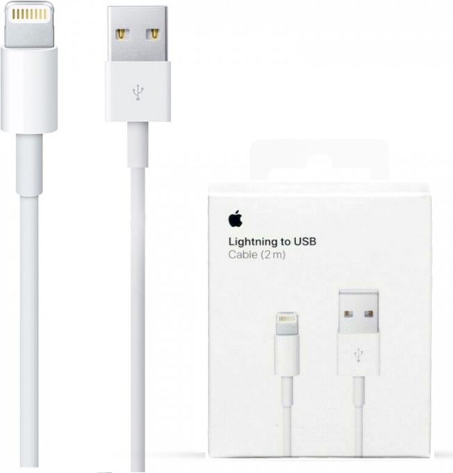 Te voet Schotel overhead ᐅ • Apple - Lightning USB kabel - Origineel blister - 2 Meter | Eenvoudig  bij GSMOplader.nl