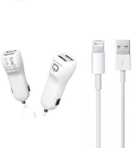 Autolader - geschikt Apple iPhone 11 lightning - 2 Ampere - 0.5 - GSMOplader.nl