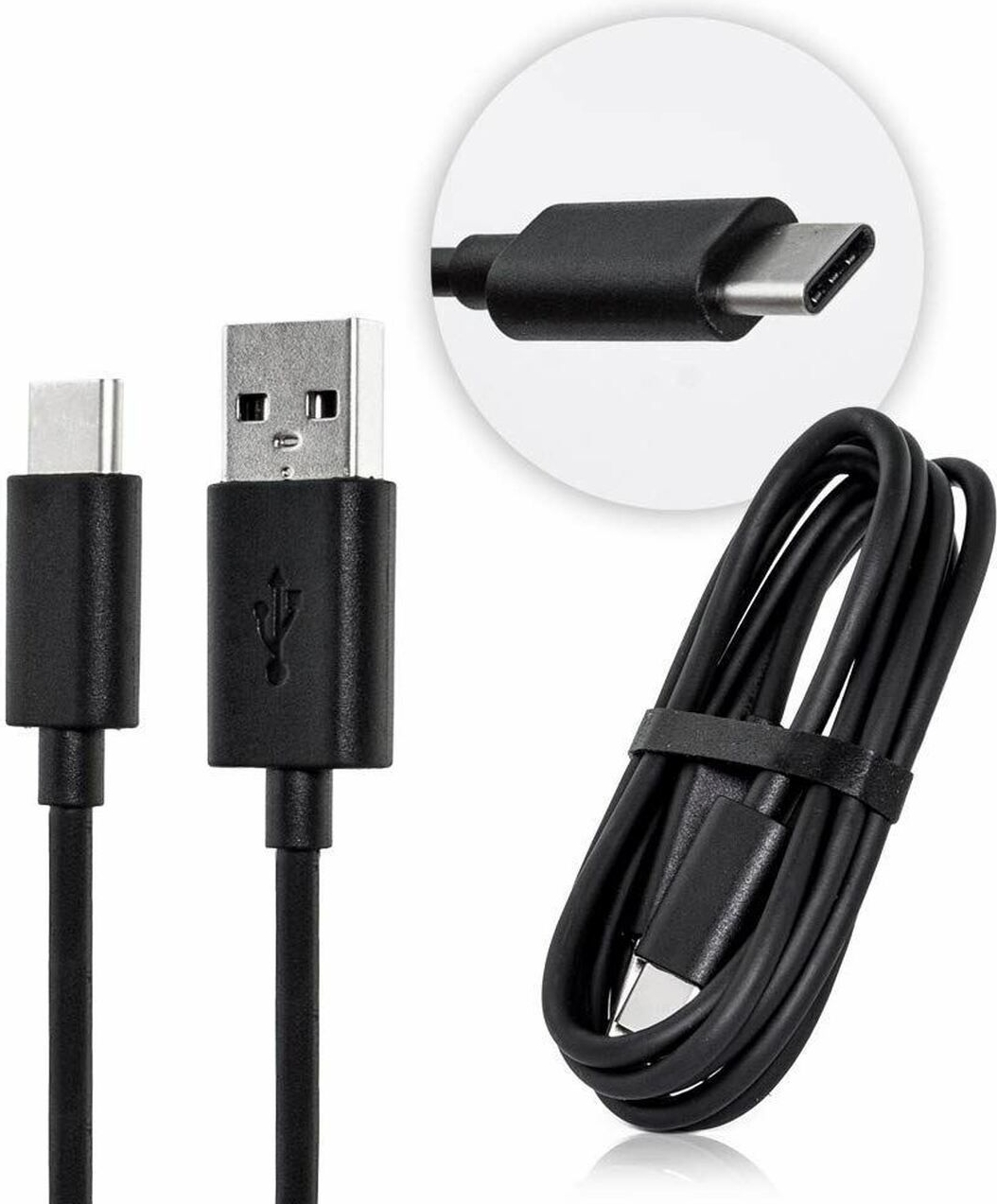 Productie redden Verbinding ᐅ • Motorola One Action SKN6473A USB-C kabel Origineel zwart - 1m |  Eenvoudig bij GSMOplader.nl