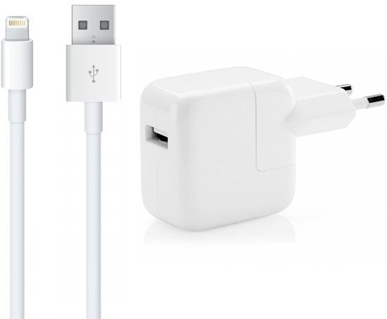 USB Oplader geschikt voor Apple iPhone 11 12 Watt 1 Meter