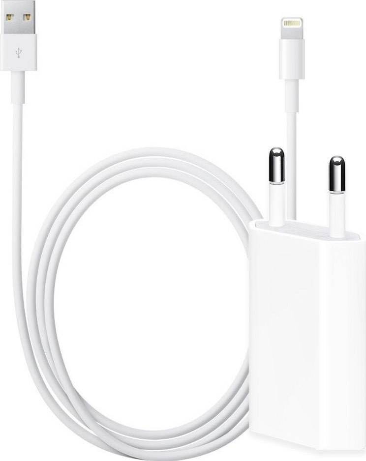 Toezicht houden Dankbaar Overweldigen ᐅ • Lightning Oplader geschikt voor Apple iPhone SE - 5 Watt - 2 meter |  Eenvoudig bij GSMOplader.nl