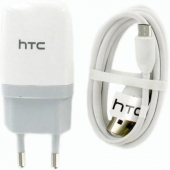 Oplader HTC Desire 12 Micro USB 1 Ampere 100 CM - Origineel - Wit