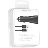 Auto Snellader Samsung Micro-USB 2 Ampere 100 CM - Origineel - Zwart - Blister