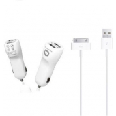 Autolader Powerstar + Apple 30-pins kabel - 1 Meter