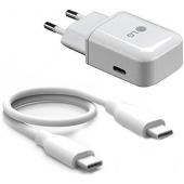 Oplader LG Q8 USB-C 3.0 Ampere 100 CM - Origineel - Wit