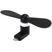 Mini Fan Apple Lightning zwart