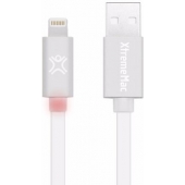 XtremeMac Flat Lightning kabel - Zilver - 1.2 Meter