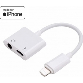 Audio Jack 3,5 mm en Lightning splitter - geschikt voor iPhone