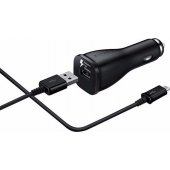 Autolader Samsung Galaxy A40 USB-C 30 CM 2 Ampere - Zwart 