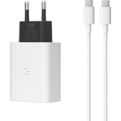 Google Pixel 6a USB-C Snellader 30W + USB-C Kabel Wit (Pixel)