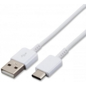 Kabel voor Snelladen Samsung Galaxy S10 Plus USB-C 120 CM - Origineel - Wit