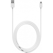 Micro-USB kabel voor Motorola Moto E6 Plus - Wit - 3 Meter
