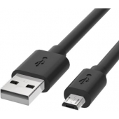 Micro-USB kabel voor One Plus - Zwart - 0.25 Meter