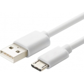 Micro-USB kabel voor HTC - Wit - 0.25 Meter