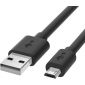 Micro-USB kabel - Zwart - 0.25 Meter