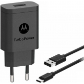 Motorola One Vision Turbo snellader 15W Zwart - USB-C - 100CM - Origineel