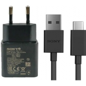 Oplader Sony Xperia 10 II USB-C 2.7 Ampere 100 CM - Origineel - Zwart