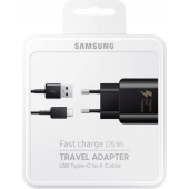 Samsung Galaxy S20 Plus Fast Charger 15W USB-C - Zwart - Retailverpakking - 1.5 Meter