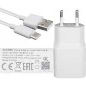 Snellader Xiaomi Mi 5X USB-C 2 Ampere 100 CM - Origineel - Wit