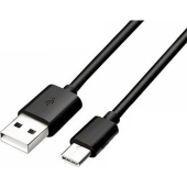 Universele Datakabel USB-C voor o.a. BlackBerry 200 CM - Zwart