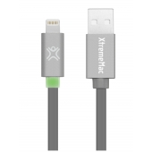 XtremeMac Flat Lightning kabel - Space Gray - 1.2 Meter